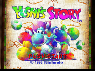 Yoshi's Story (Europe) (En,Fr,De) Title Screen